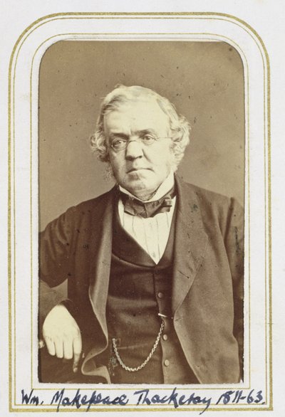 Portret van William Makepeace Thackeray (1811-63) door J.C. Watkins